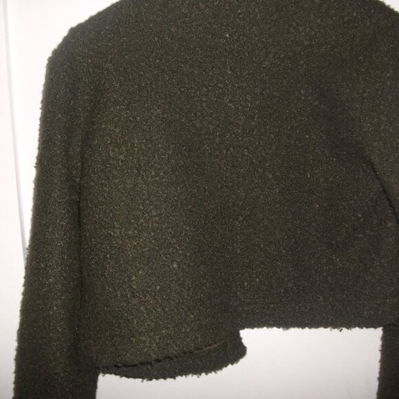 Vintage Cropped Jacket, Green Small - Picture 7 of 8